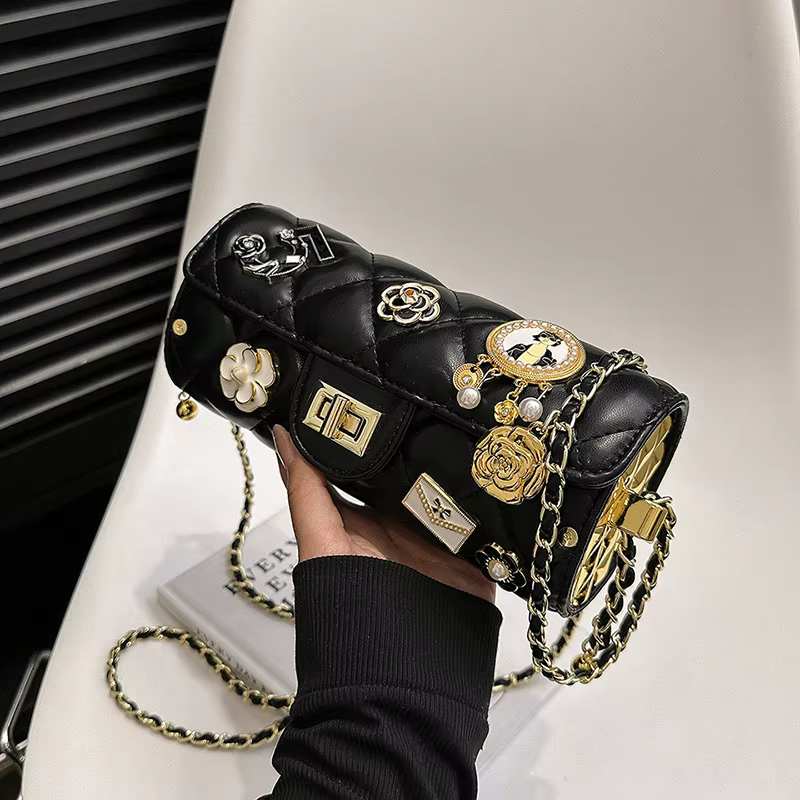 Sac à bandoulière en losange pour femmes