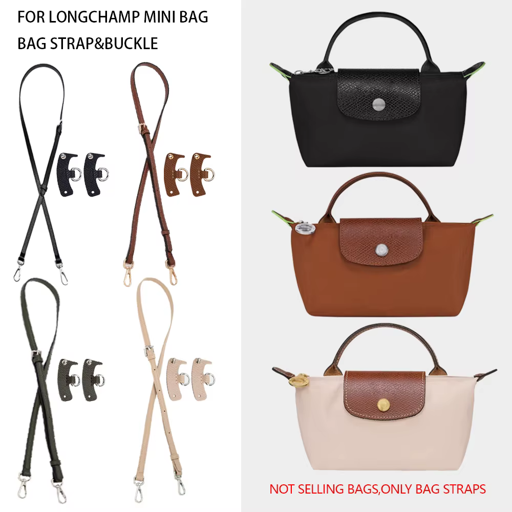 Sangle de sac à bandoulière de remplacement en cuir pour Mini sac Longchamp