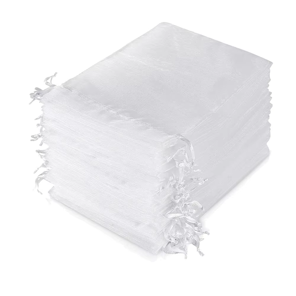 Sac en Organza transparent blanc