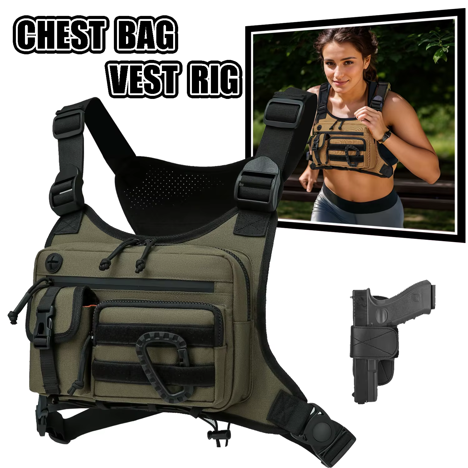 Sac de poitrine pour hommes et femmes