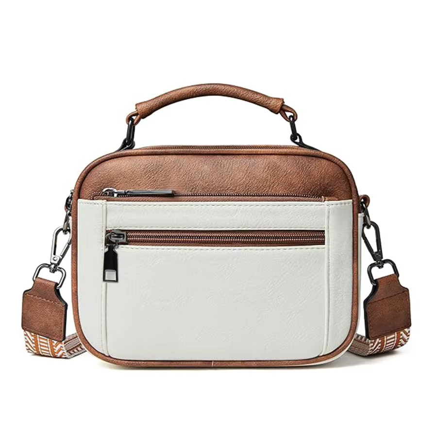Sac à main en toile à carreaux en PU pour femmes