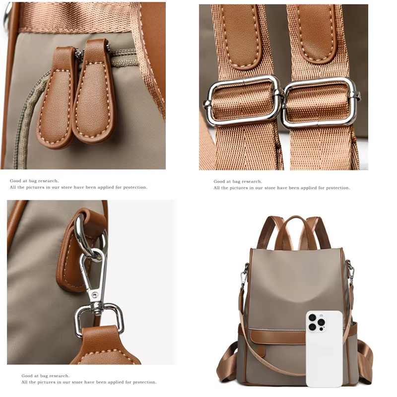 Sac à dos antivol multifonctionnel pour femme, blocage de documents, sacs de livres scolaires pour adolescents et étudiants, sac de voyage pour femme, mode initiée