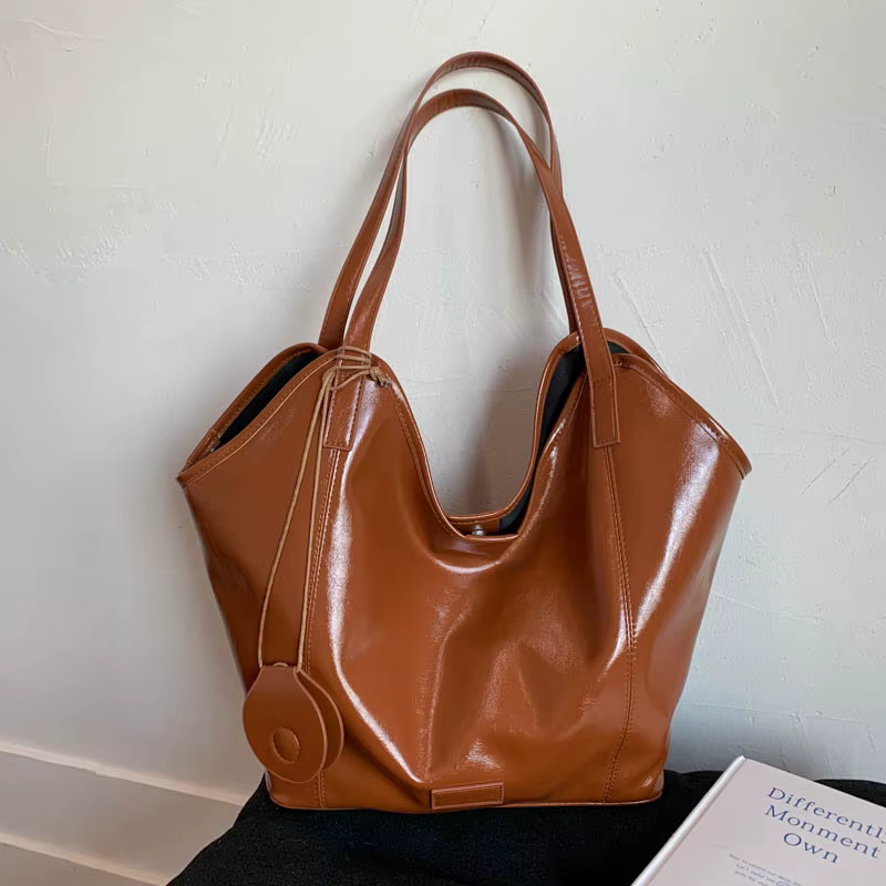 Sac noir pour femmes, sacs à bandoulière de grande capacité