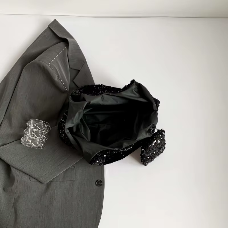 Sac fourre-tout à paillettes pour femme