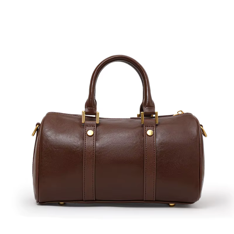 Sac à main en cuir véritable pour femme avec bandoulière