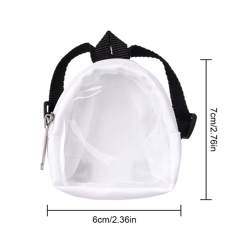 Mini sac en PVC 1/6, costume de poupée 15-20cm