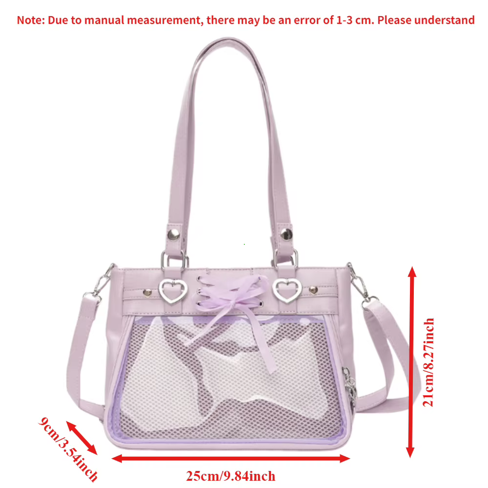 Sac bandoulière Ita Bag rouge petit format Italife avec ruban