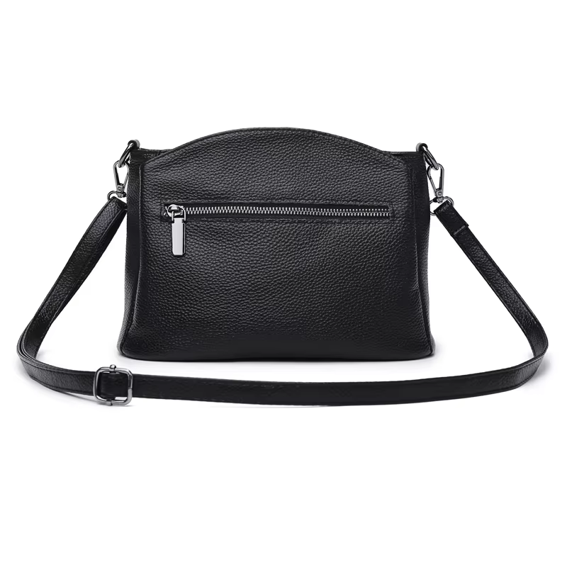 Sac fourre-tout en cuir véritable solide pour femme