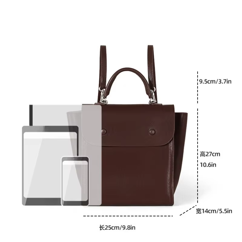 Petit sac à dos coréen en cuir véritable pour femmes