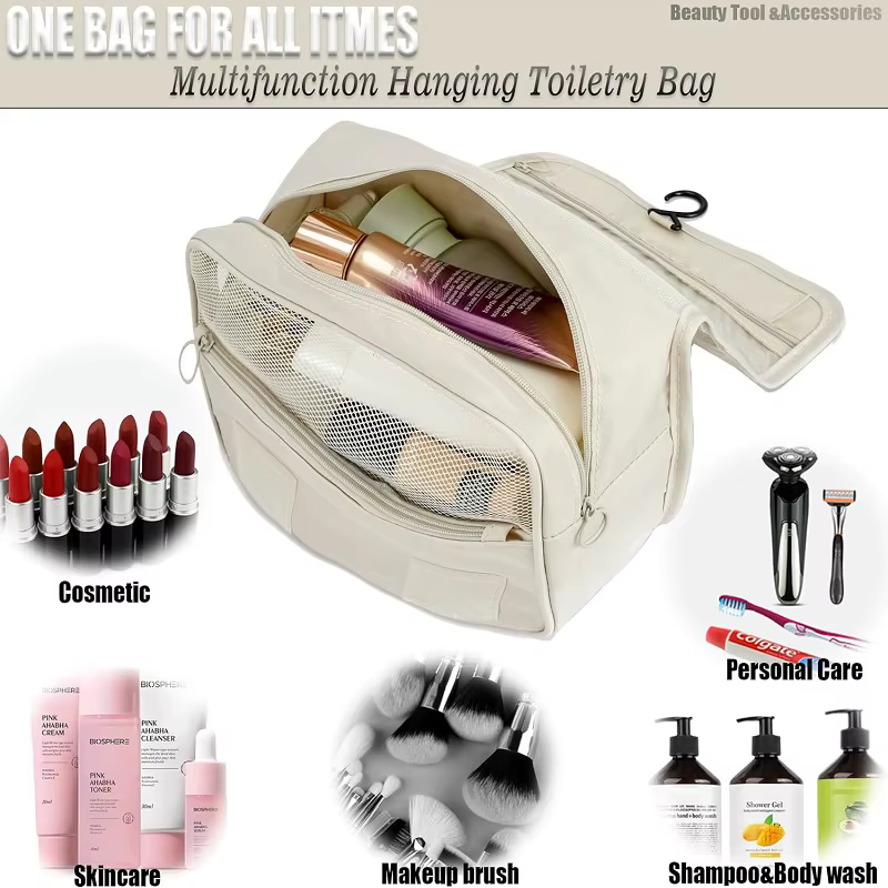 Trousse de maquillage de voyage grande capacité