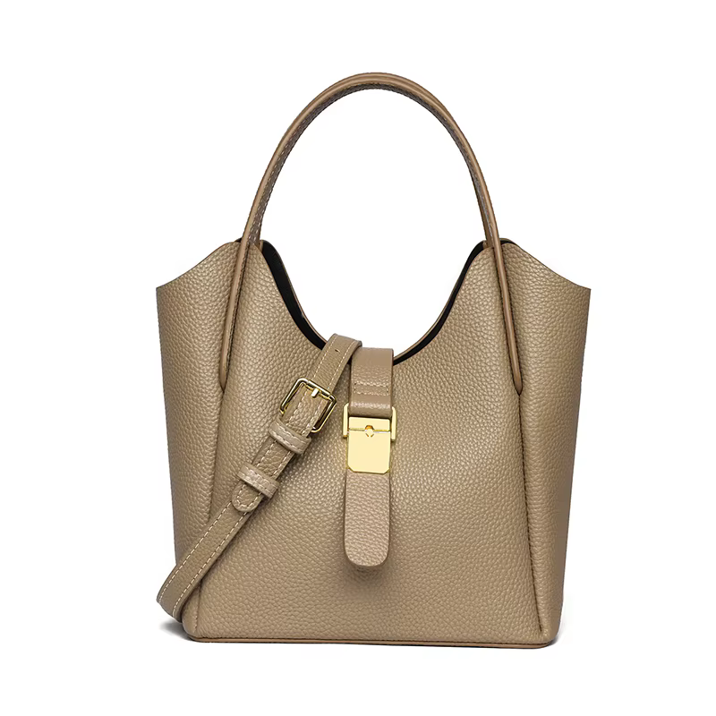 Sac à bandoulière en cuir de vache véritable pour femmes