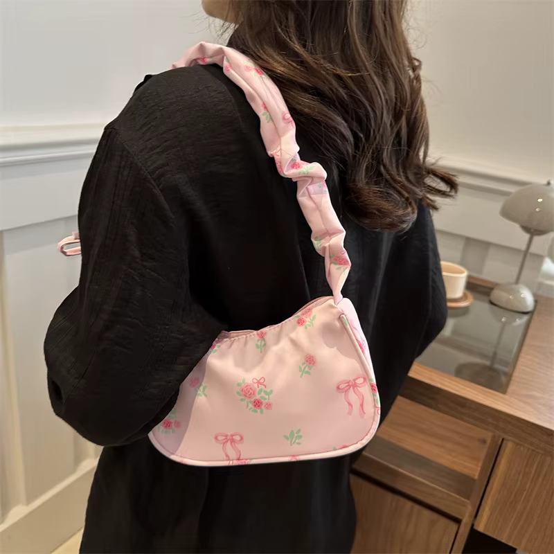 Sacs à main en toile imprimé doux pour femmes