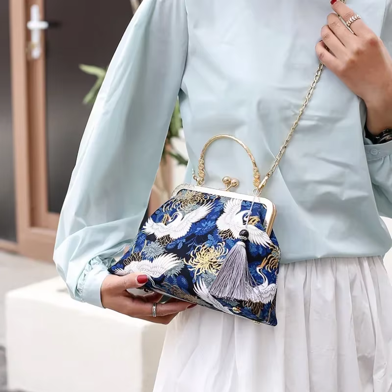 JOWomen-Sac à franges vintage pour femmes