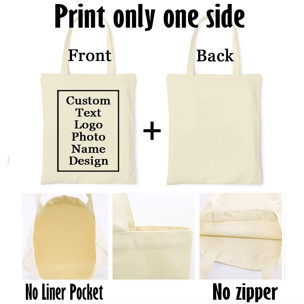 Sac fourre-tout personnalisé avec nom et Logo imprimé