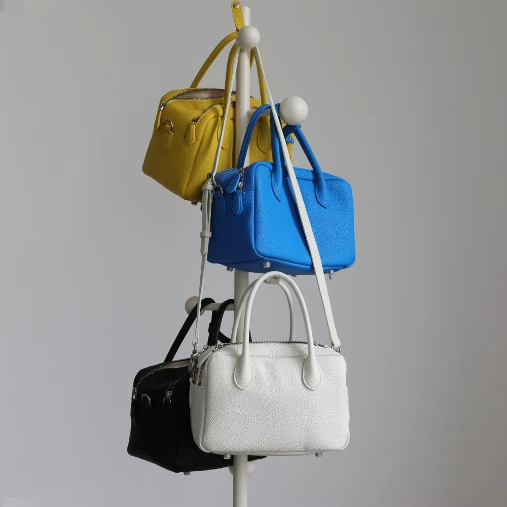 Sac à main pour femme en cuir PU texture litchi 2026