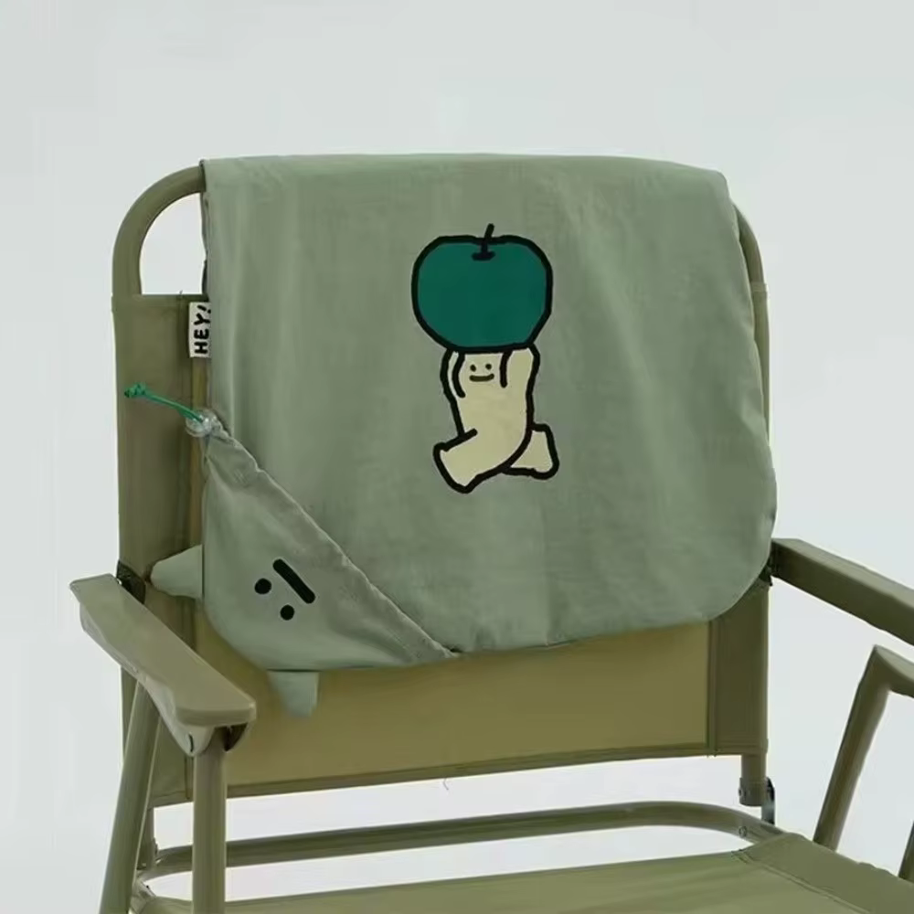 Sac à bandoulière vert tendance avec imprimé de dessin animé