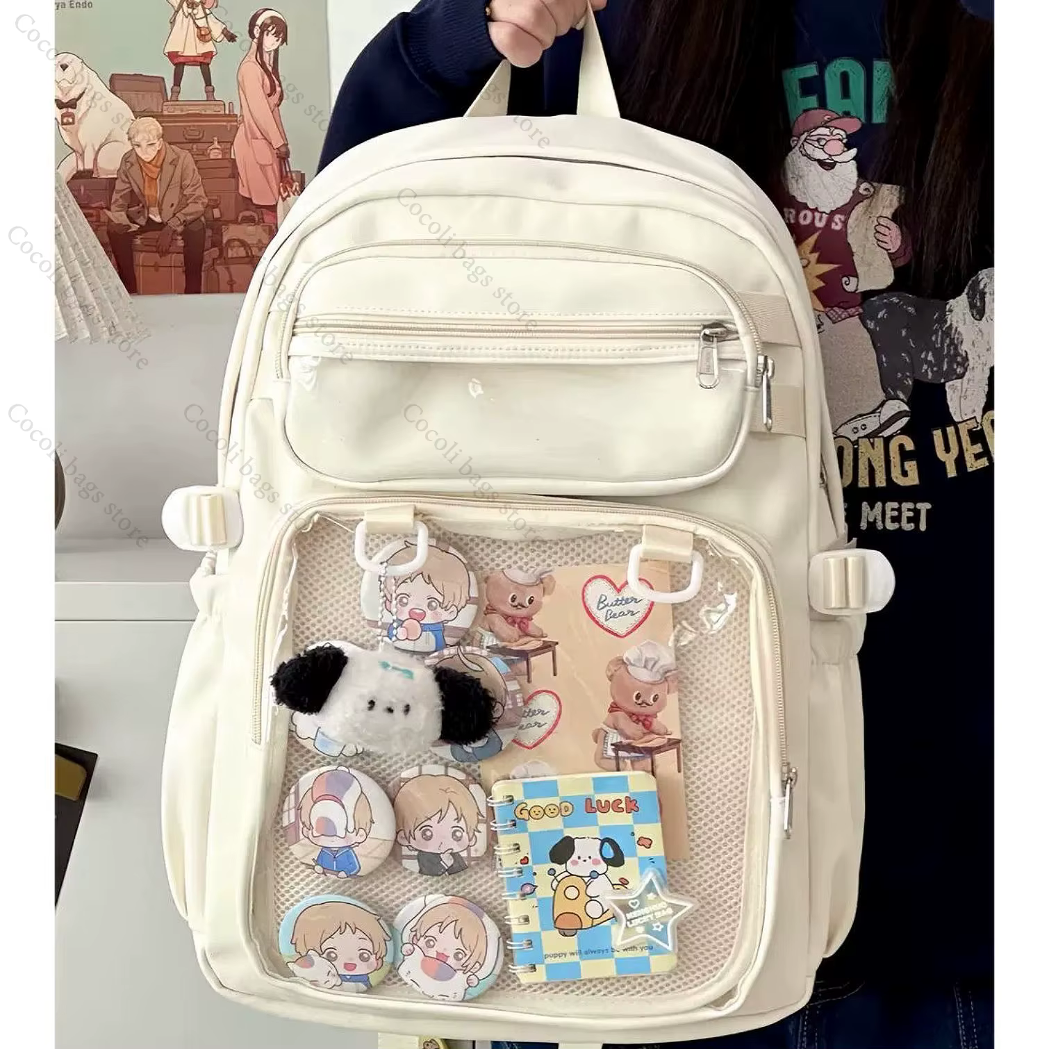 Sac à dos de couleur unie