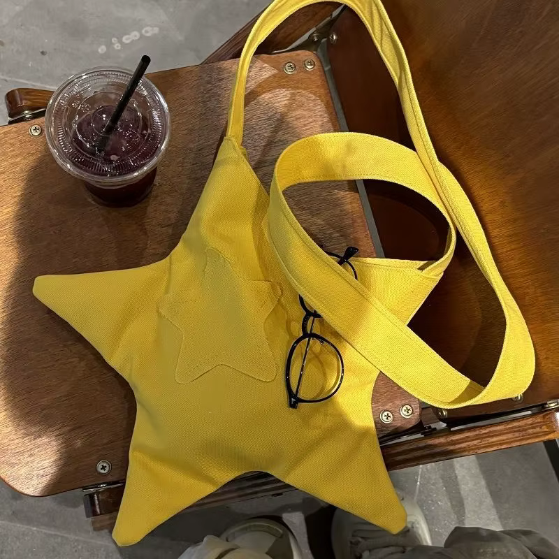 Sac fourre-tout en forme d'étoile Y2K pour femmes