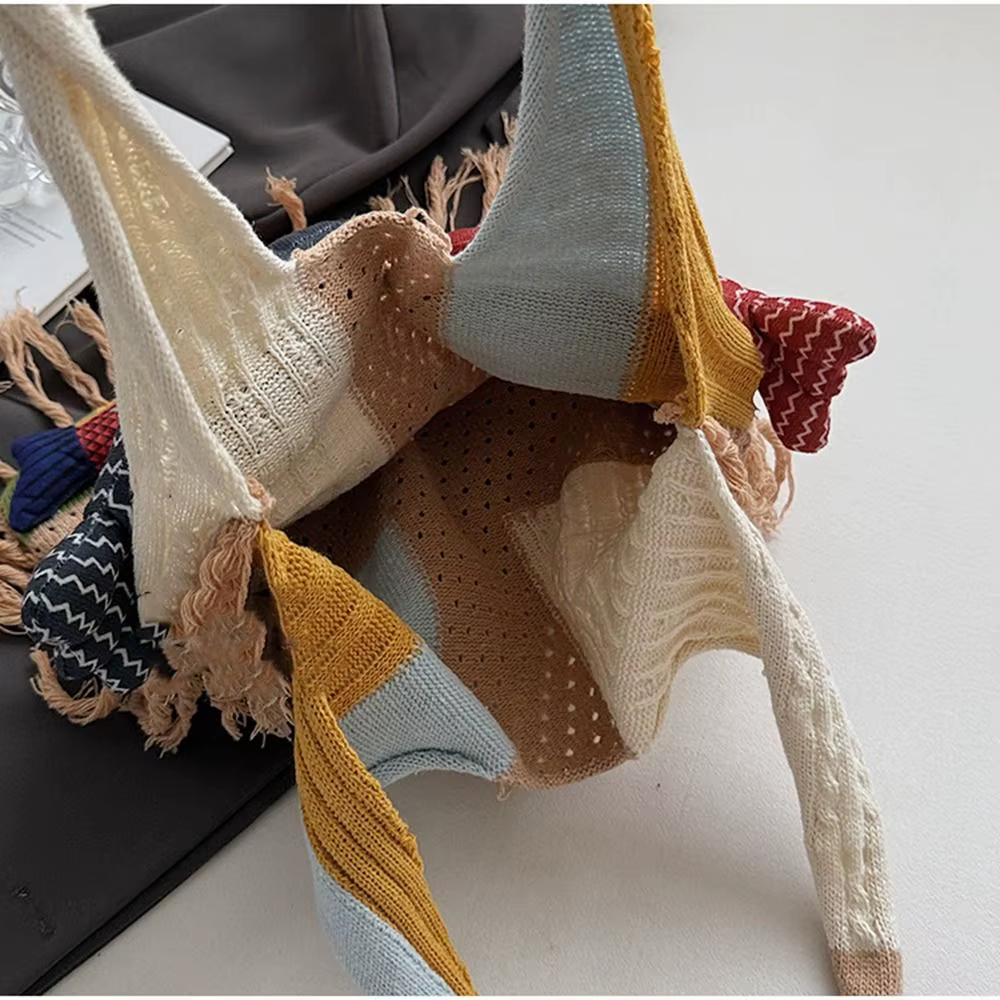 Mode été coton Crochet sac à bandoulière poisson