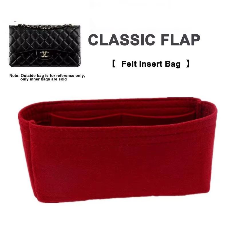 Organisateur de sac à main à rabat classique pour femmes