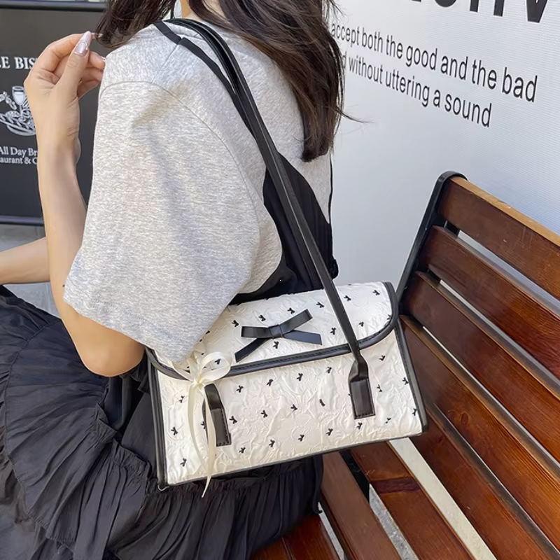 Sac à main avec nœud sous les bras pour femmes
