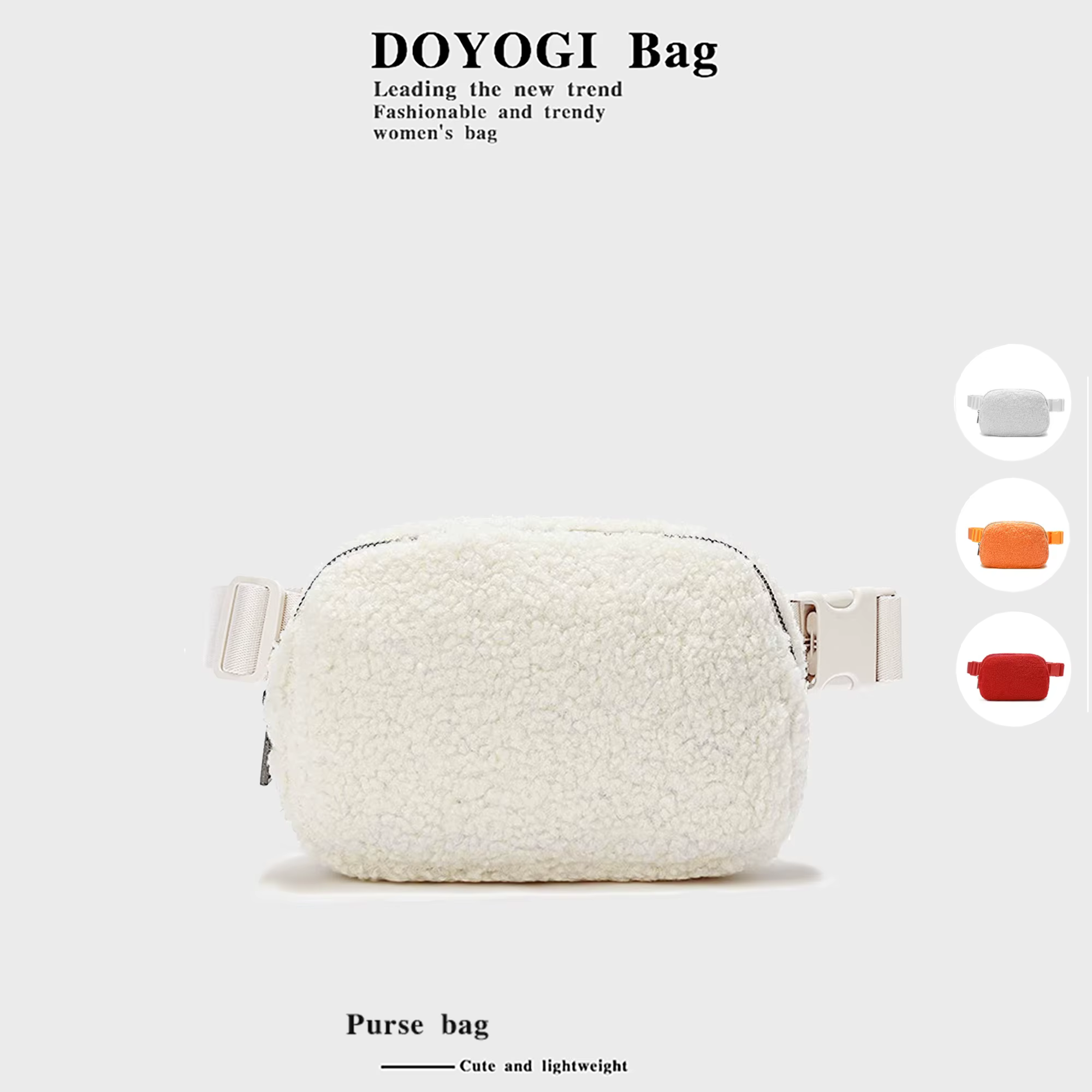 Sac de ceinture en polaire d'hiver pour partout