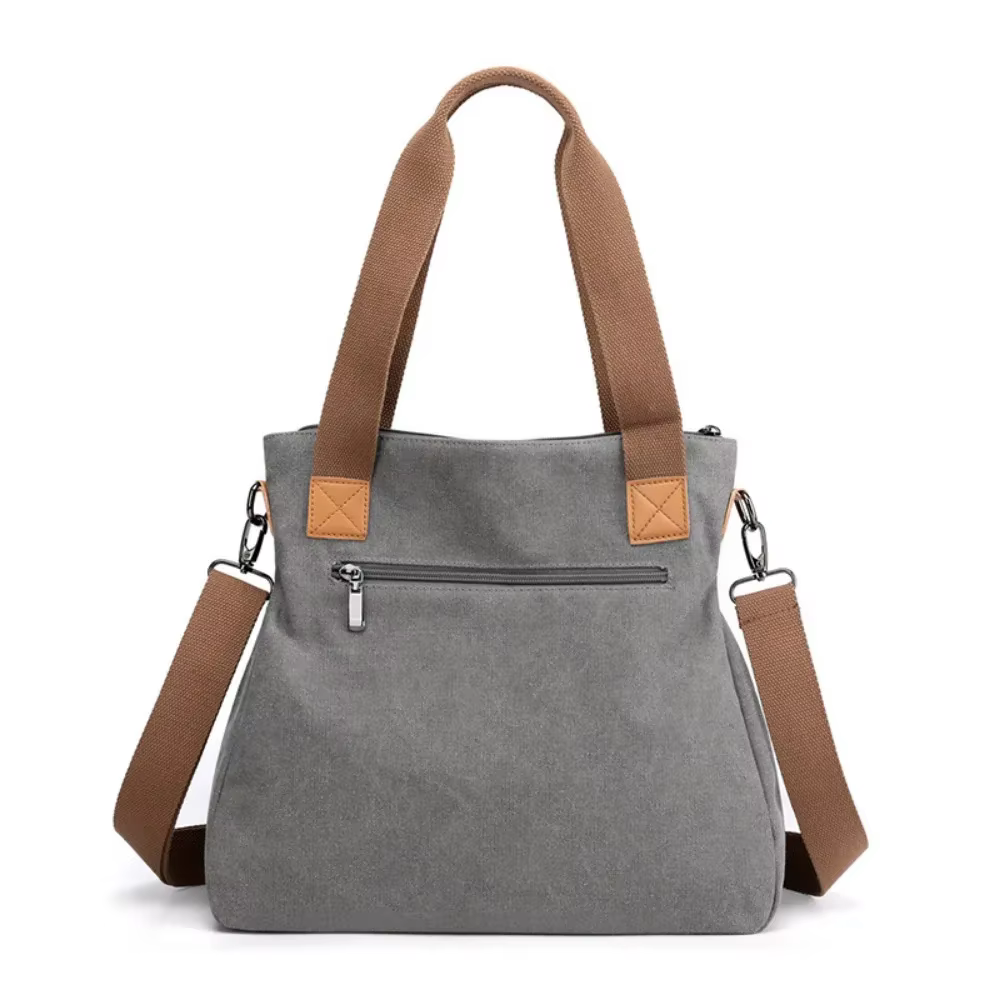 Sac fourre-tout en toile fonctionnel pour femme