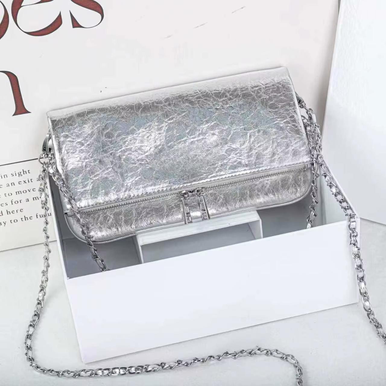 Nouveau Sac à Main Femme ZV 2026 - Sac Bandoulière Multifonctionnel - Petit Sac Carré Tendance - Avec Logo Ailes
