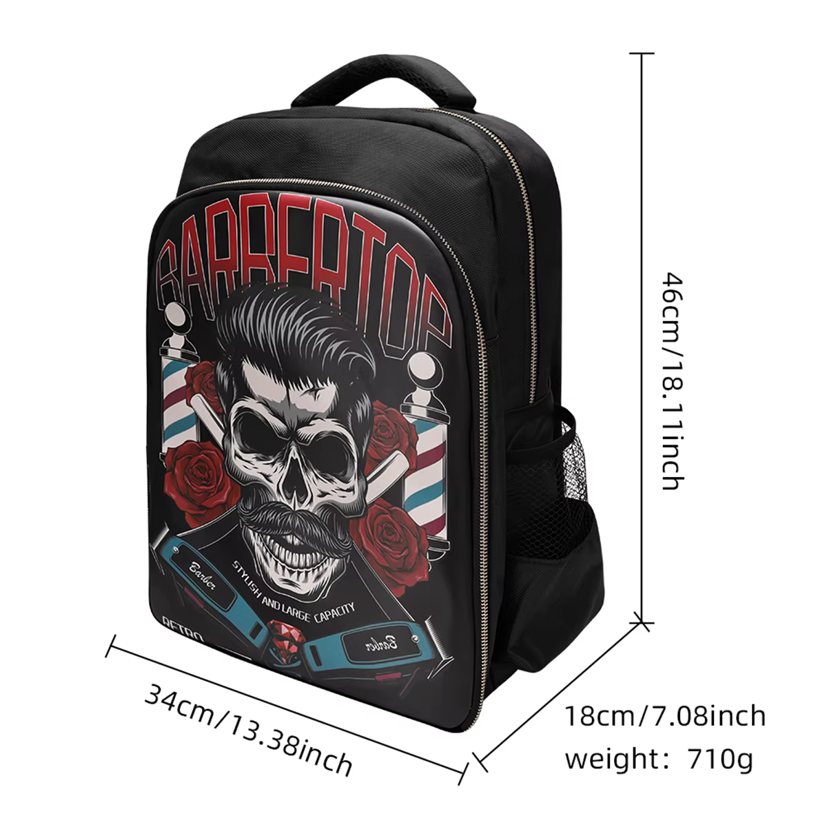 Sac à dos d'outils de coiffure