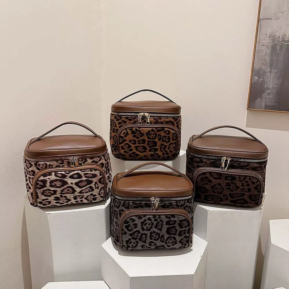 Sac à main imprimé léopard