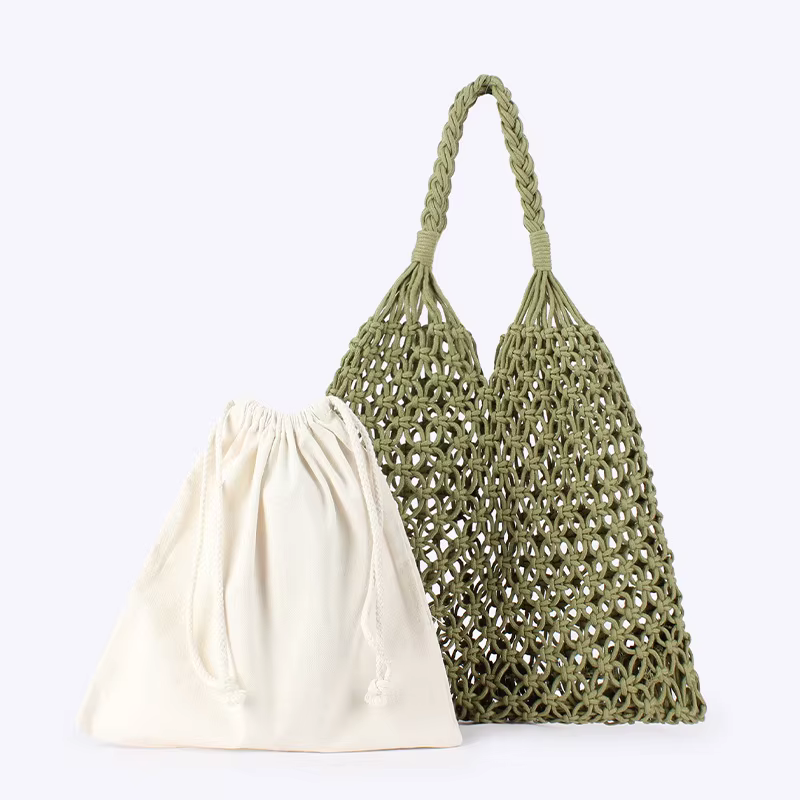 Sacs en crochet tendance pour femmes, sacs de plage d'été, sacs fourre-tout esthétiques en raphia, sacs à main en paille, sacs à bandoulière bohèmes tissés