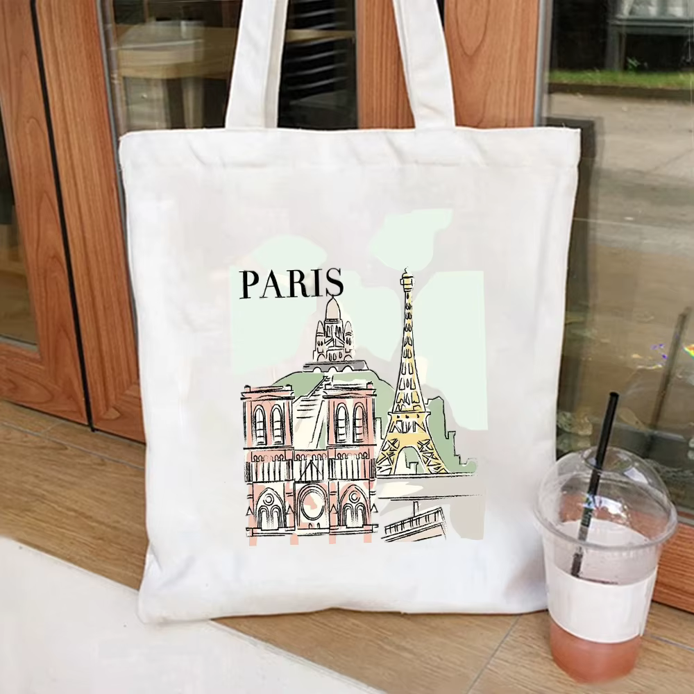 Sac fourre-tout en toile vintage avec motif de la Statue de la Liberté de New York