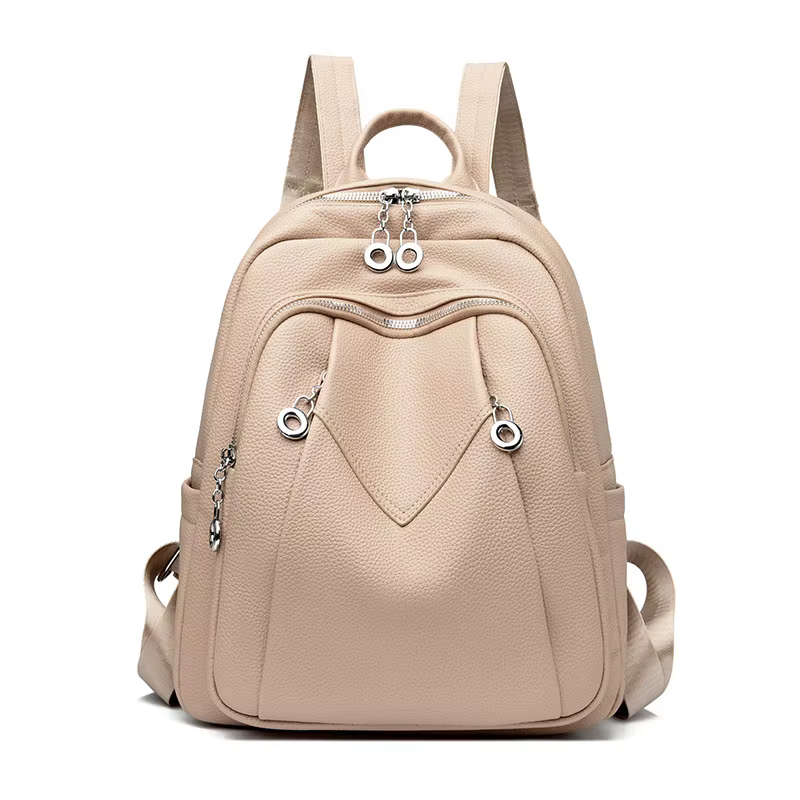 Sac à dos en cuir PU pour femmes : sacs à dos souples antivol convertibles - Sac à dos de voyage élégant