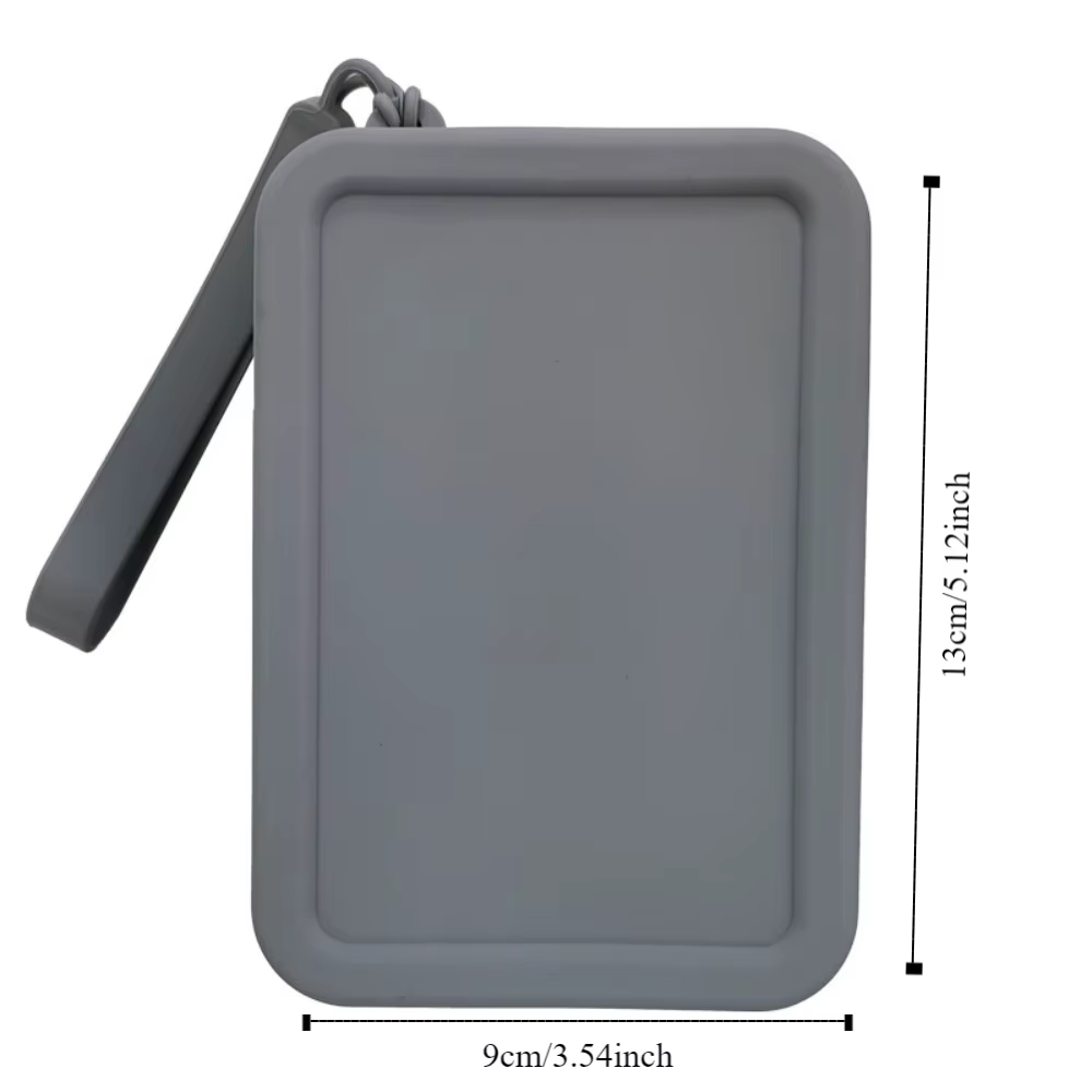 Morandi couleur Silicone sac cosmétique porte-monnaie grande capacité multifonction sac de rangement Rectangle