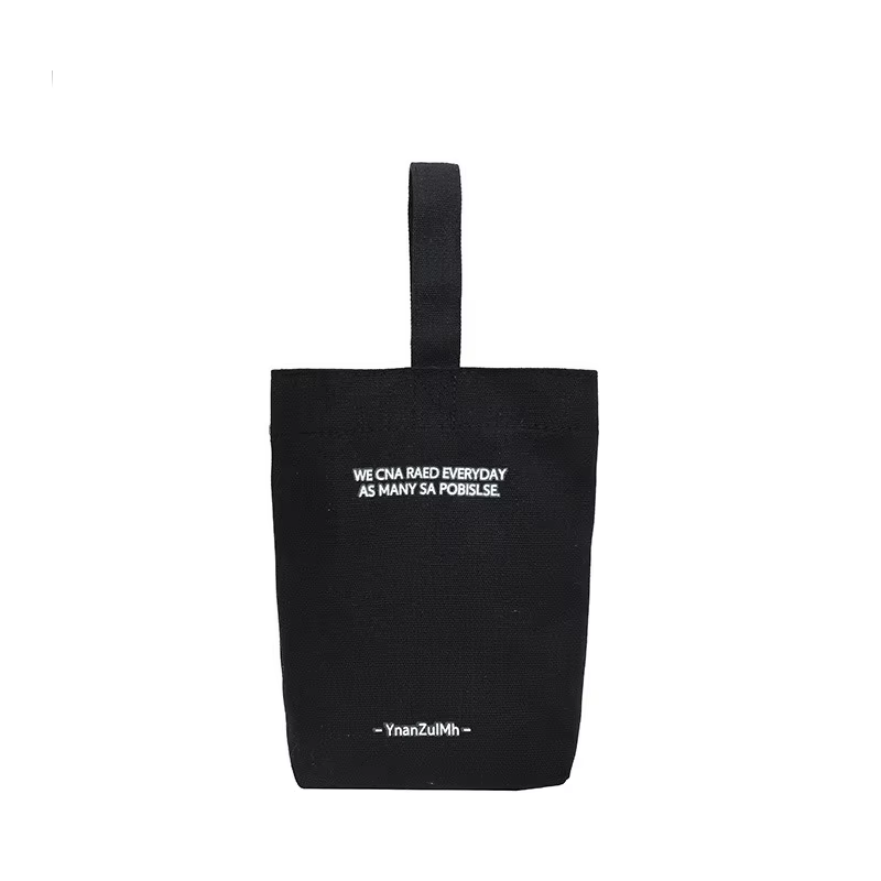 Mini sac fourre-tout portable en toile simple