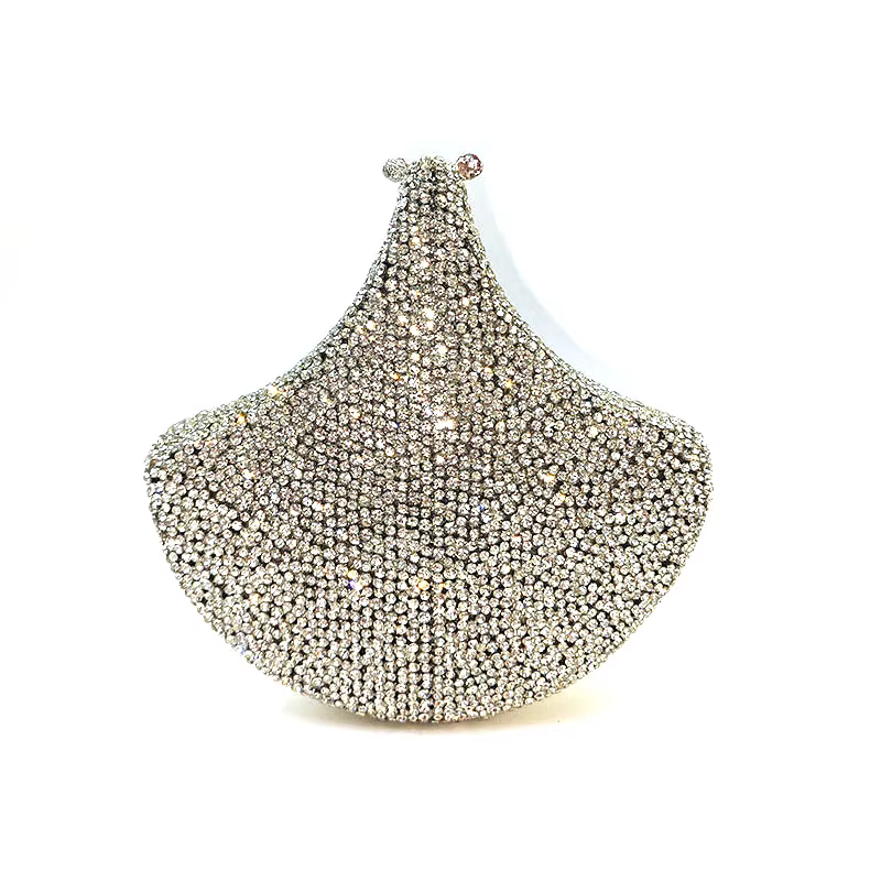 Pochette vintage en cristal, sac de soirée de luxe, sac de créateur haute couture