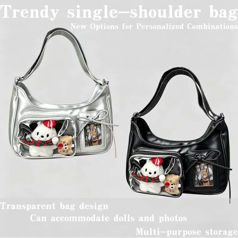 Sac bandoulière transparent pour femme
