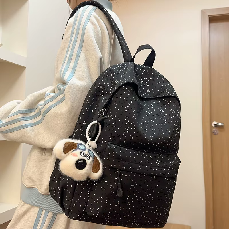 Solide Bling étudiant sac à dos sac étanche adolescent Bookbag Nylon fille sac à dos mode femmes Kawaii sac lycée cartable