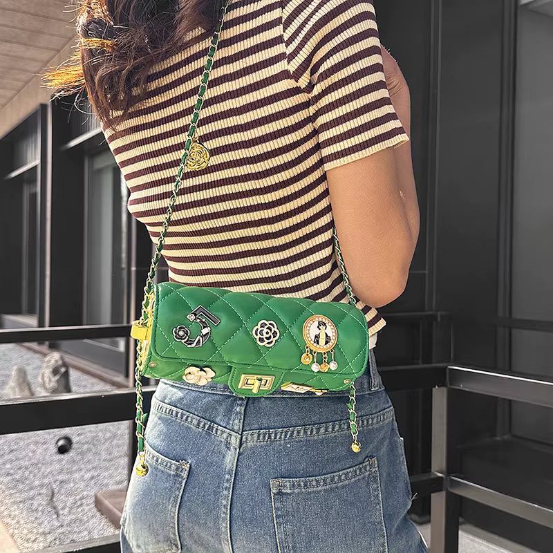 Sac à bandoulière en losange pour femmes