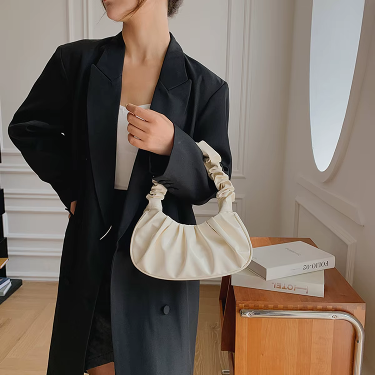 Sacs à main plissés pour femmes