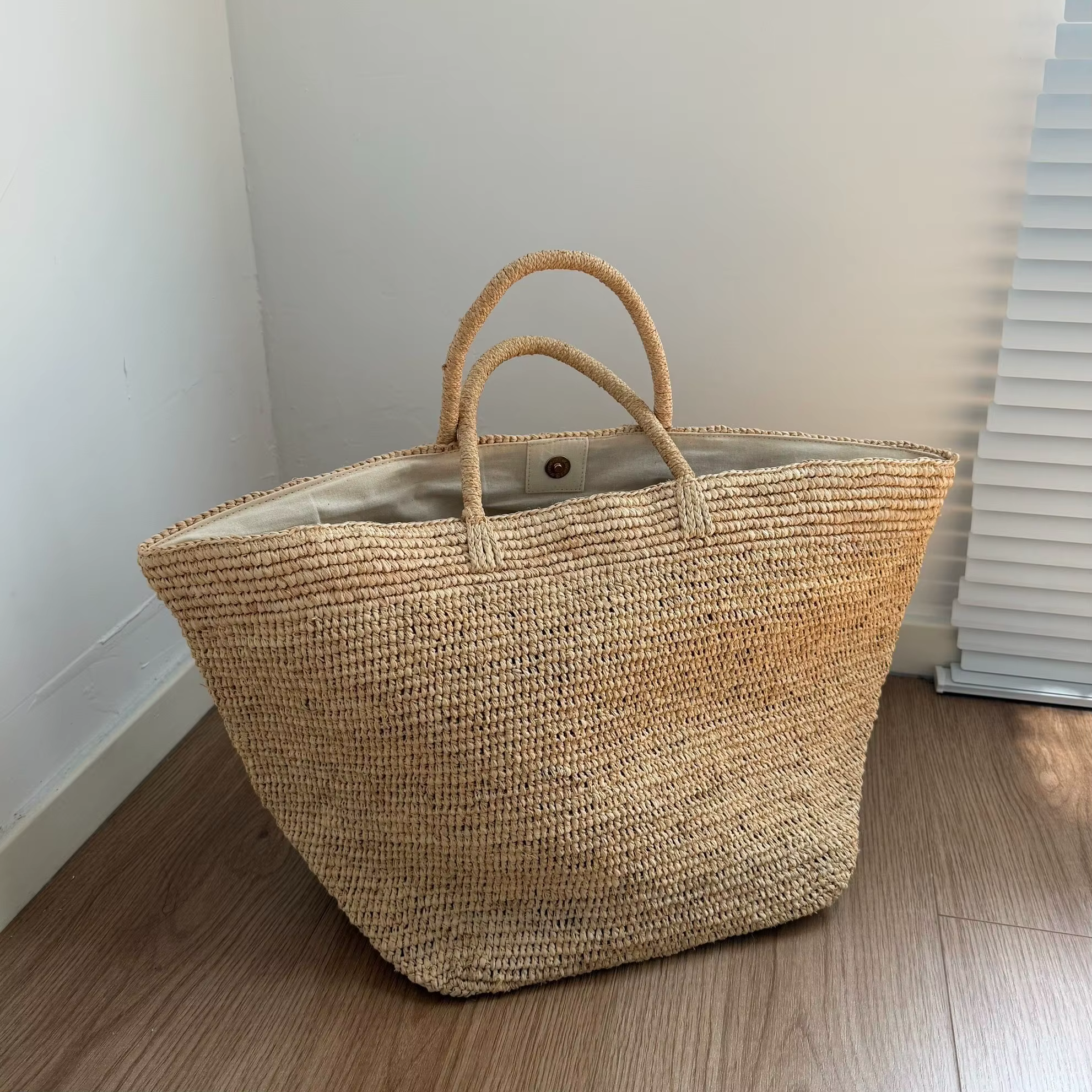 Sac de plage en paille