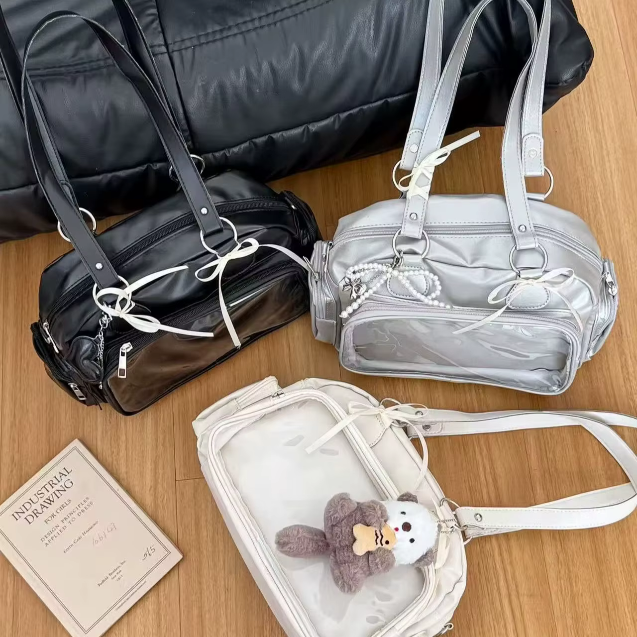 Populaire mignon bar douleur sac à dos portable polyvalent tricolore à la mode sac à dos à bandoulière de bowling