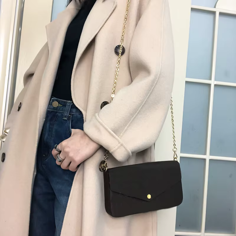 Chaîne de sac en métal pour femmes