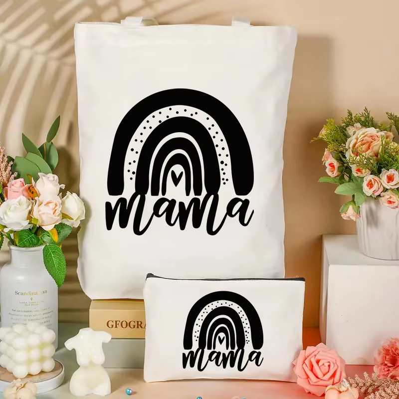 Sac à bandoulière imprimé Mama