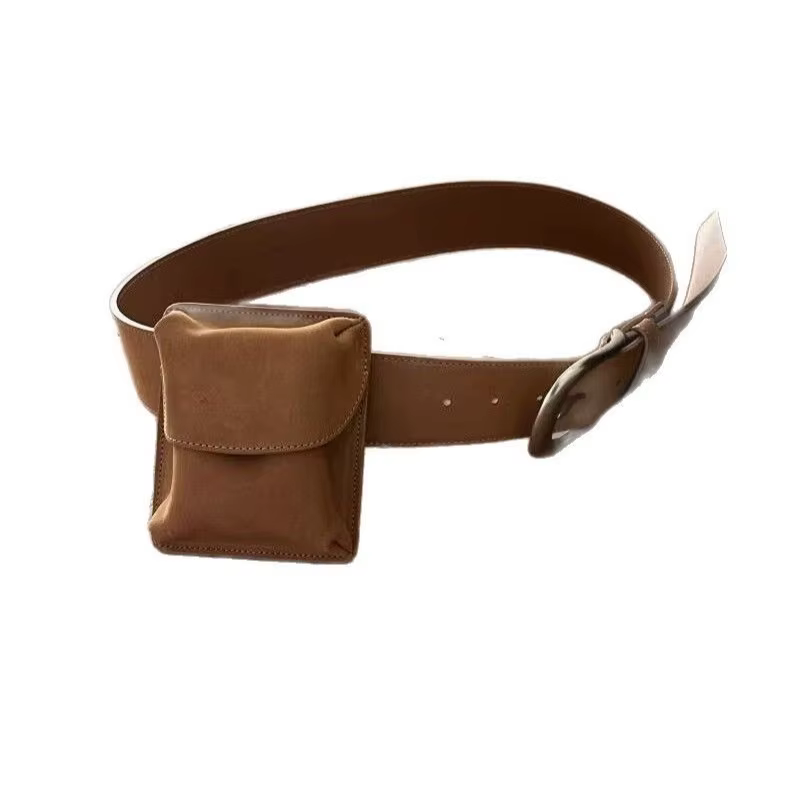 Sacs banane vintage en cuir PU Nubuck pour femmes