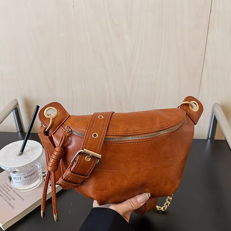 Sac de taille tendance pour femmes en cuir Pu Fanny