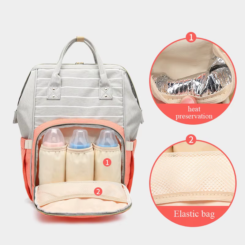 Lequeen-Sac à langer de grande capacité pour femme
