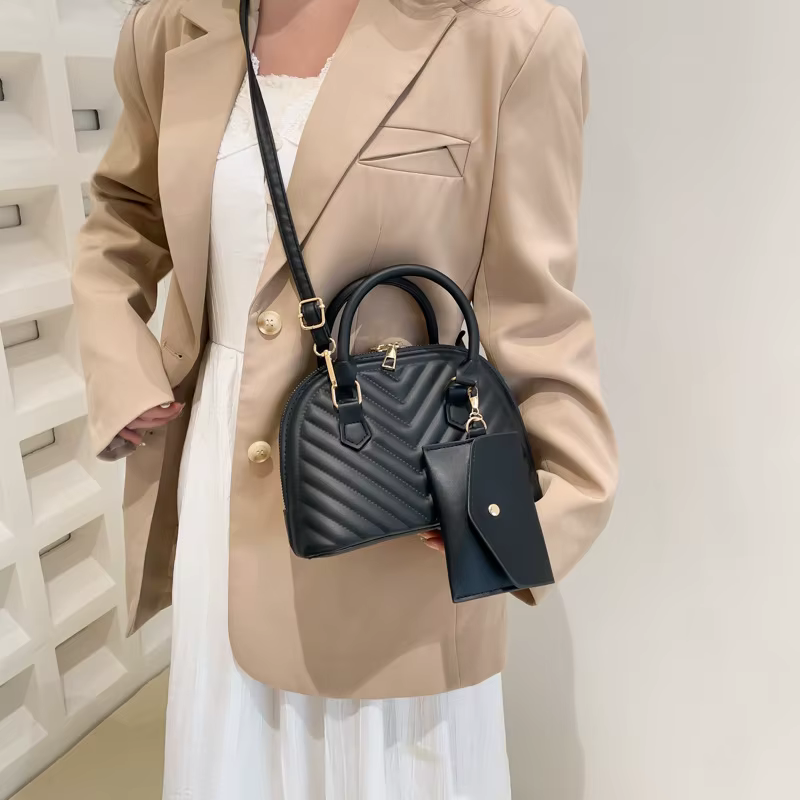 Sac à bandoulière tendance et polyvalent en forme de coquille