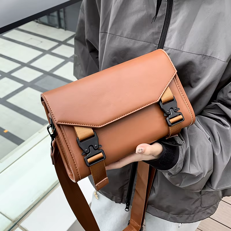 Sac messager à rabat de grande capacité pour femmes et hommes