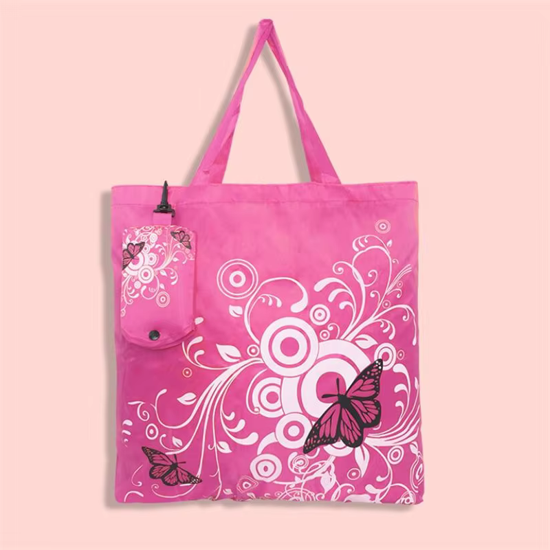 Fourre-tout pliant sac à provisions femmes hommes décontracté Eco réutilisable fleur papillon pochette épicerie sacs à